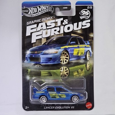2025 HOTWHEELS LANCER EVOLUTION VII EXCLUSIVE SILVER SERIES FAST