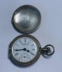 Antique American Waltham Pocket Watch Coin Silver Case 44.5gms, for Parts/Repair
