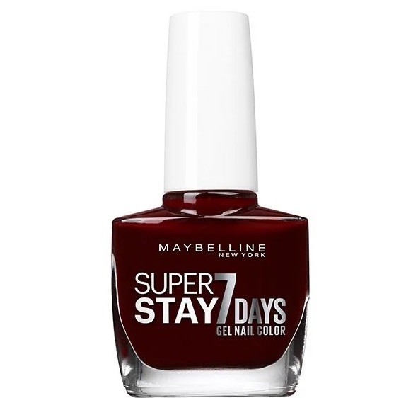 Vernis Superstay 7 days Maybelline rouge Monghi pour manucure de bureau