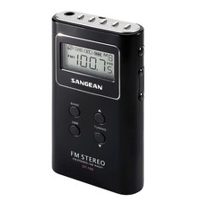 Sangean DT-180 AM / FM Pocket Radio One Size, BLACK