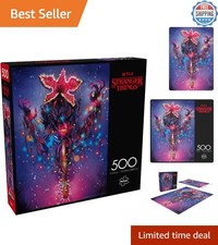 Stranger Things Demogorgon Lights 500 Piece Jigsaw Puzzle Colorful Puzzle for...