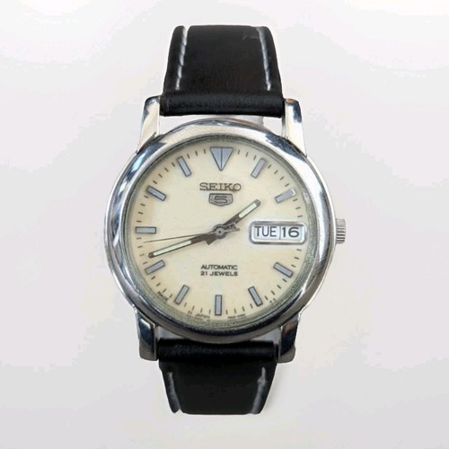 1990's Seiko 5 Original Automatic Watch with Glow In Dark Dial and Hands