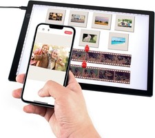 TCNEWCL Slide Viewer Magnetic Light Box for Photo and Film Black