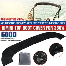 Bimini Top Sac de Rangement de Protection pour 3 Bow Bateau Voile de Soleil 600D