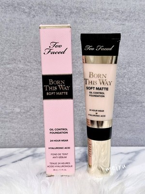 ~Snow~, Too Faced Born This Way Soft Matte Oil Control Foundation, 1oz/30mL, NIB