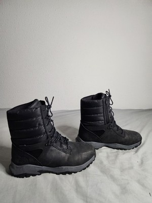The North Face Thermoball Waterproof Zip Up Boots Mens Sz 11.5 Black Outdoor EUC