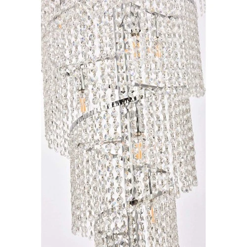 Elegant Lighting Spiral 22" 22 Light Royal Crystal Chandelier - Picture 4 of 8