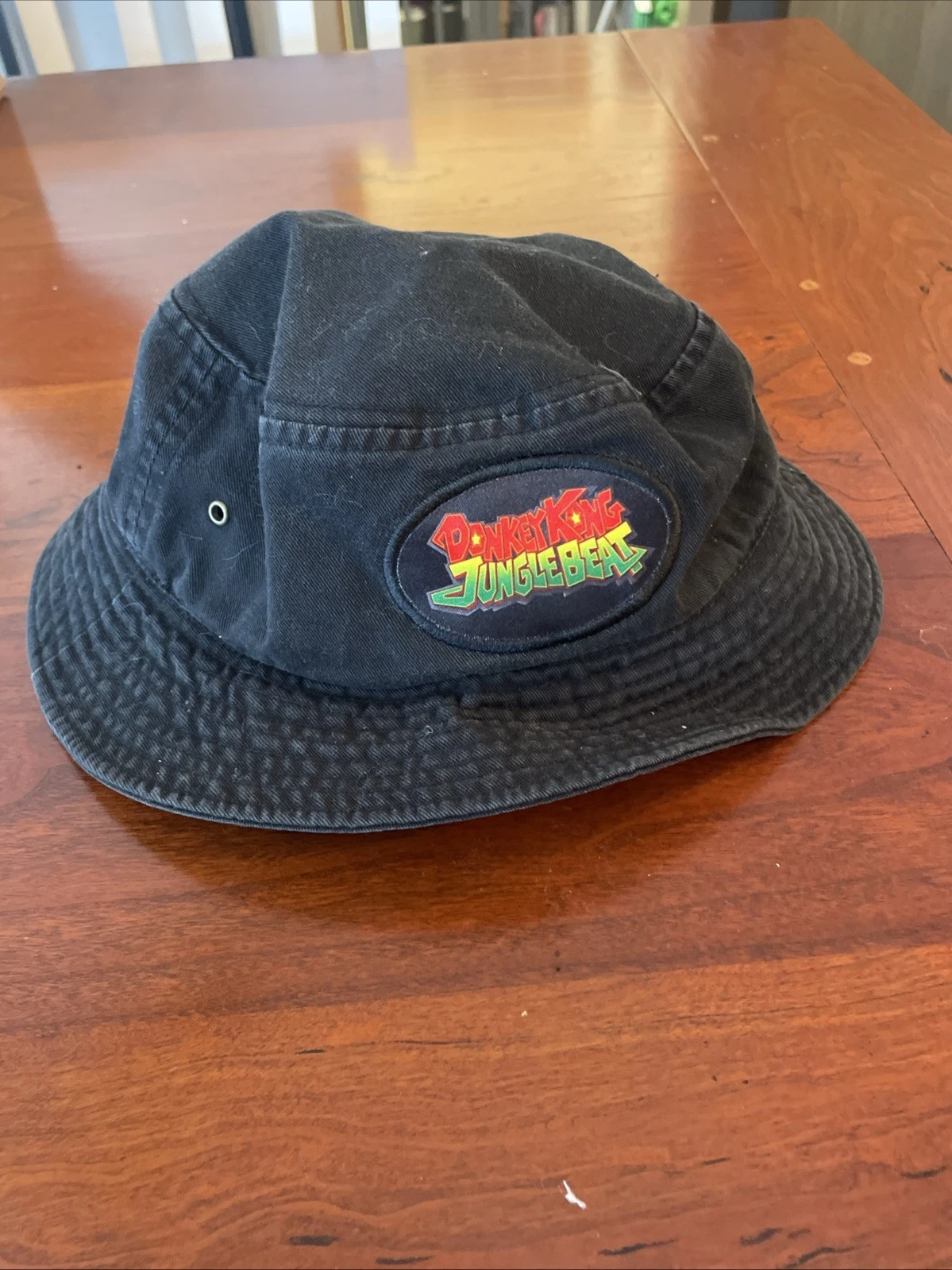 VINTAGE DONKEY KONG JUNGLE BEAT BUCKET HAT CAP NINTENDO PROMO RARE ADULT SIZE