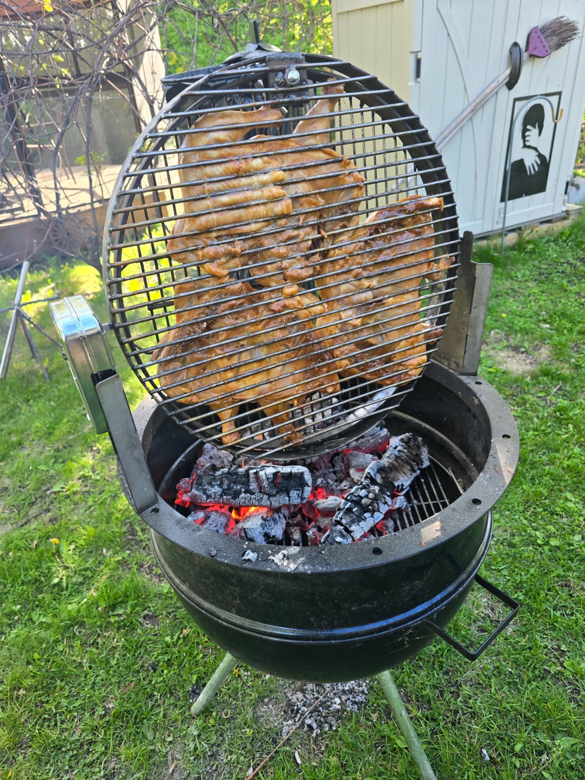 Weber Kettle Grill Commercial Rotisserie Kettle Grill Up Gra