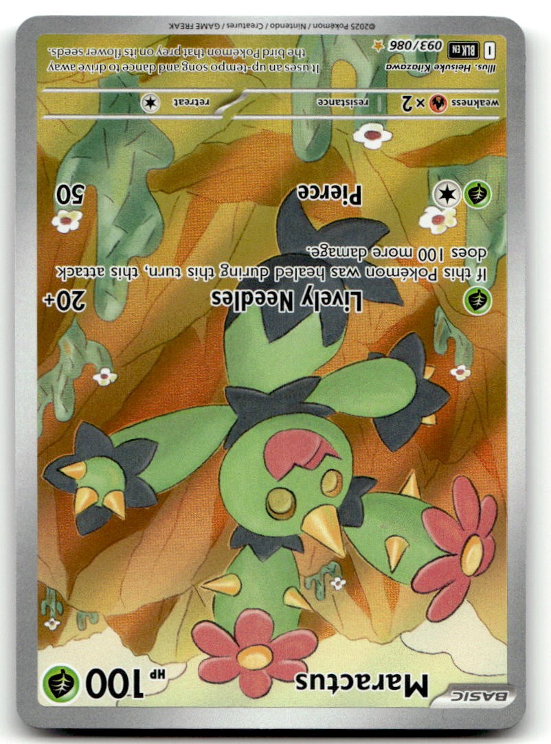 Pokemon TCG SV11B: Black Bolt #093/086 Maractus NM