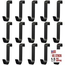 15 Pack Over The Cabinet Door Hooks, Cabinet Drawer Organizer, Metal Cabinet