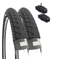 2 Reifen 26X1 3/8 (37-590) + SchläUche Amerika Fahrrad Holland City Bike Reifen