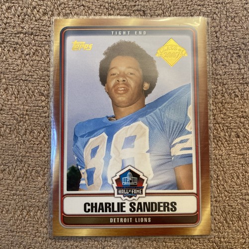 2007 Topps #HOF-CS Charlie Sanders Hall of Fame Class of 2007 - Picture 1 of 2