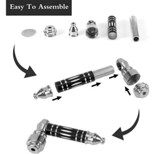 Blue Metal Smoking Pipe with Lid Tobacco Pipe Metal Pipe Metal Mini Pipes Bowl