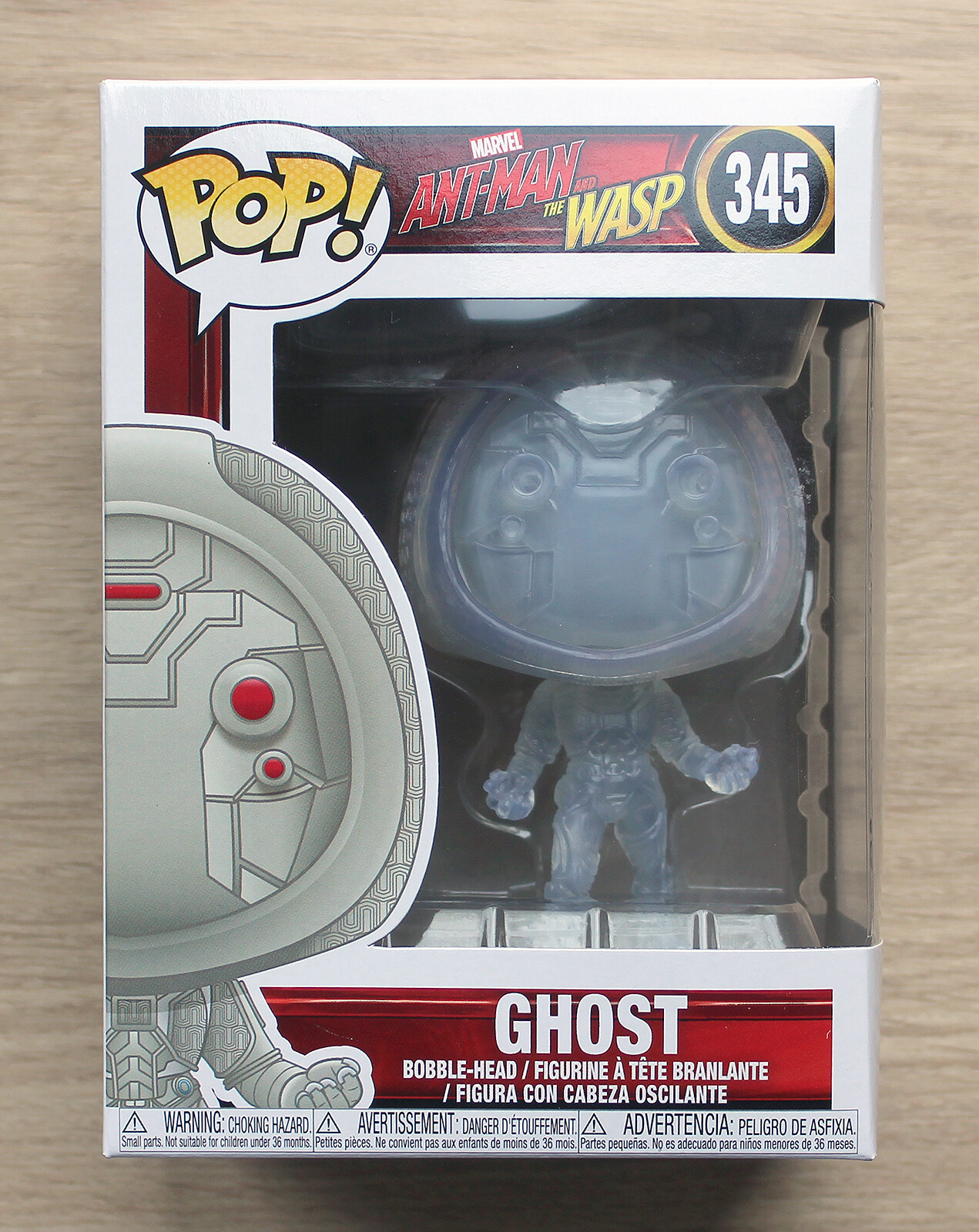 Funko Pop Marvel Ant-Man &Amp; The Wasp - Ghost Invisible + Protector Gratuito