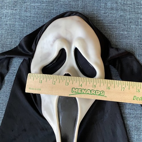 Scream Mask Easter Unlimited Nylon Hood Glows in Dark Ghost Face Halloween Scary - Picture 6 of 12