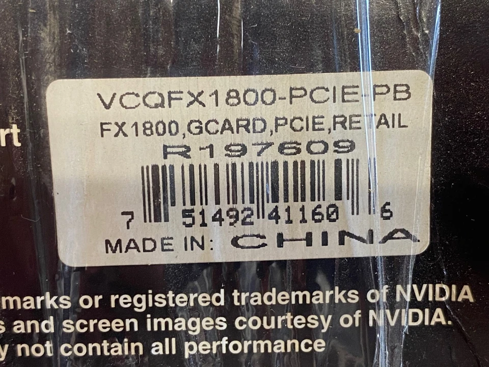 NVIDIA QUADRO FX1800 VCQFX1800-PCIE-PB GRAPHIC CARD - Image 4 of 4