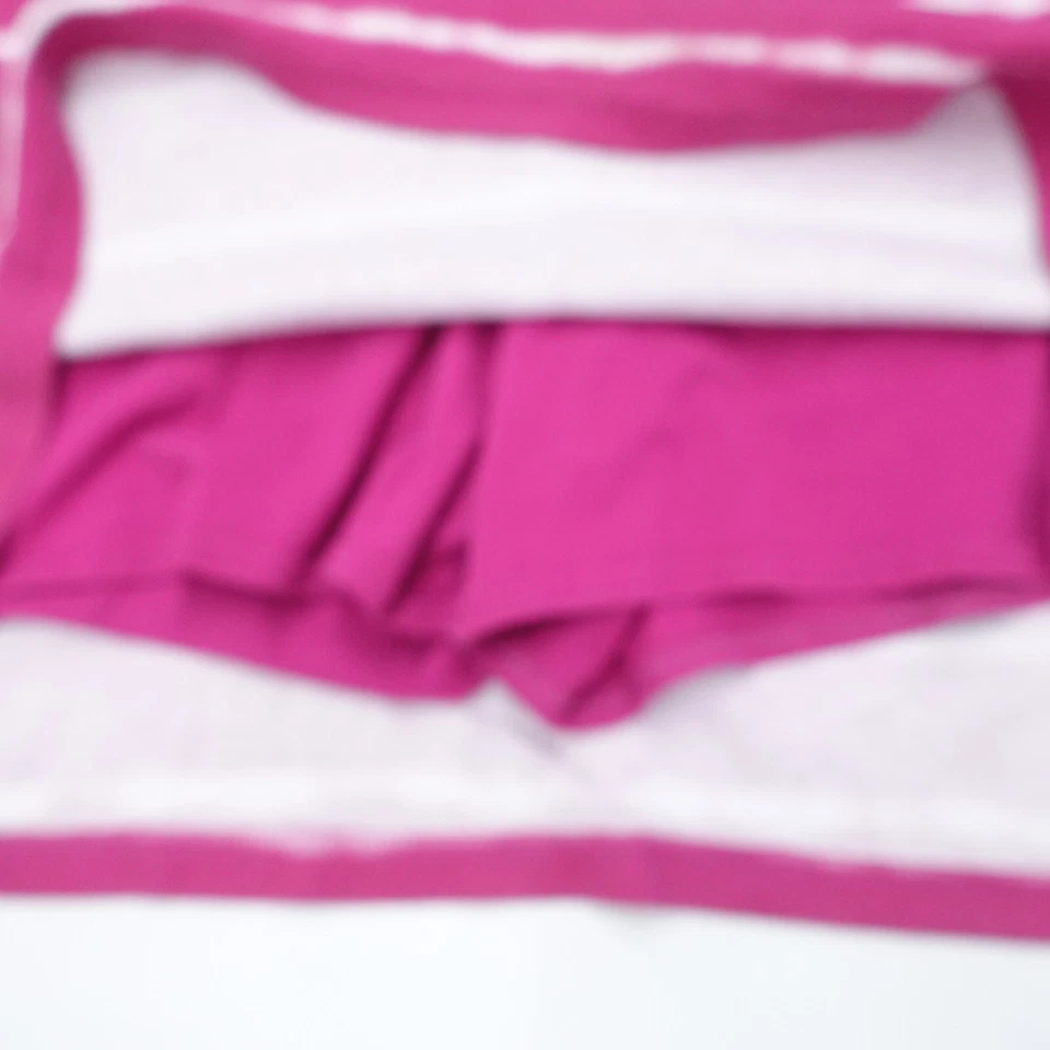 Falda corta Croft & Barrow para mujer grande rosa blanca a rayas cintura elástica deportes Foto 4 de 4