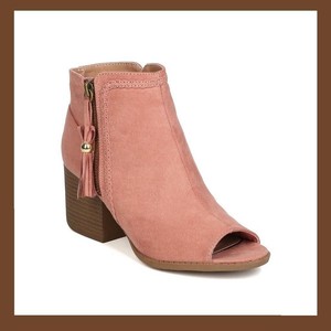 open toe peep toe booties