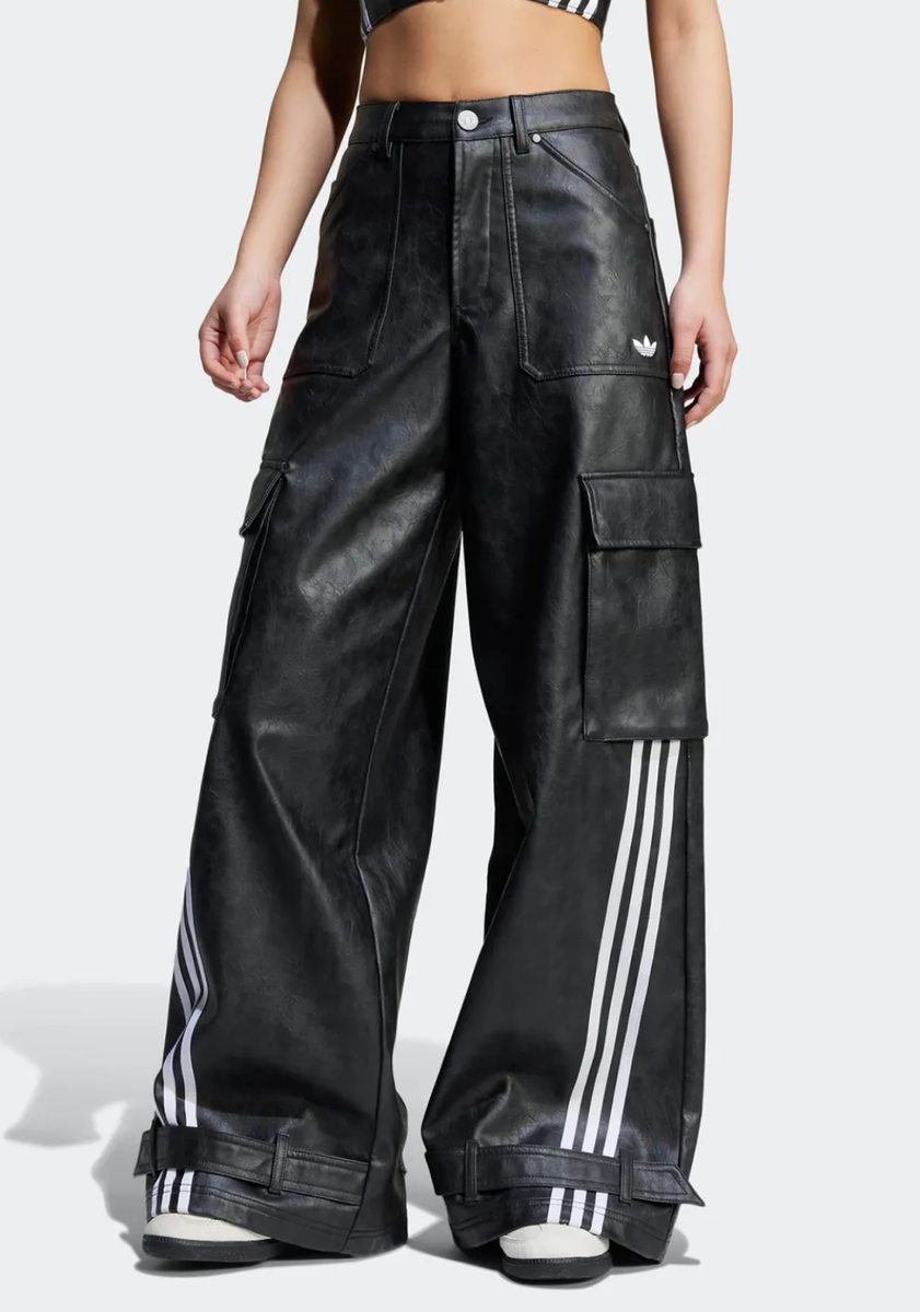 adidas Adilenium Season 3 Vintage Women Faux Leather Pants adidas Adilenium Season 3 Vintage Women Faux Leather Pants
