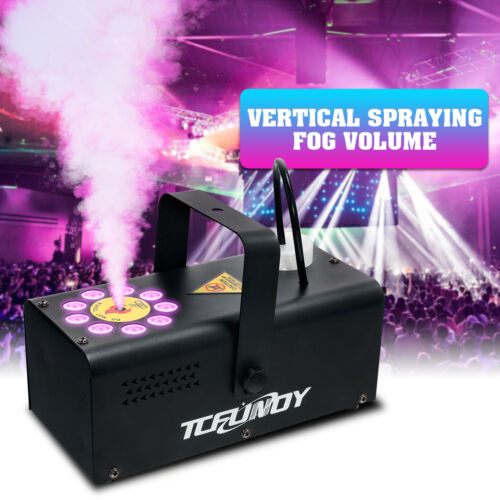 2x Fog Machine Halloween Party Smoke Machine 3 LED Stage Lights Effect 12 Colors - Picture 4 of 10