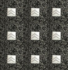 1x Aufkleber Schlüssel Logo Citroen Quadrat C2 C3 C4 C5 C6 C8 Berlingo Jumpy ...