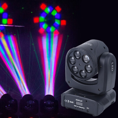 NEW 6 Bee Eyes LED Moving Head Stage Effect Light Party Bar Rotating Beam Light