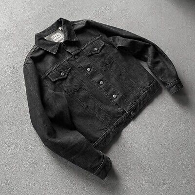 HELMUT LANG Classic Denim Blouson Jacket men Size 46 Sumi HELMUT LANG Classic Denim Blouson Jacket men Size 46 Sumi