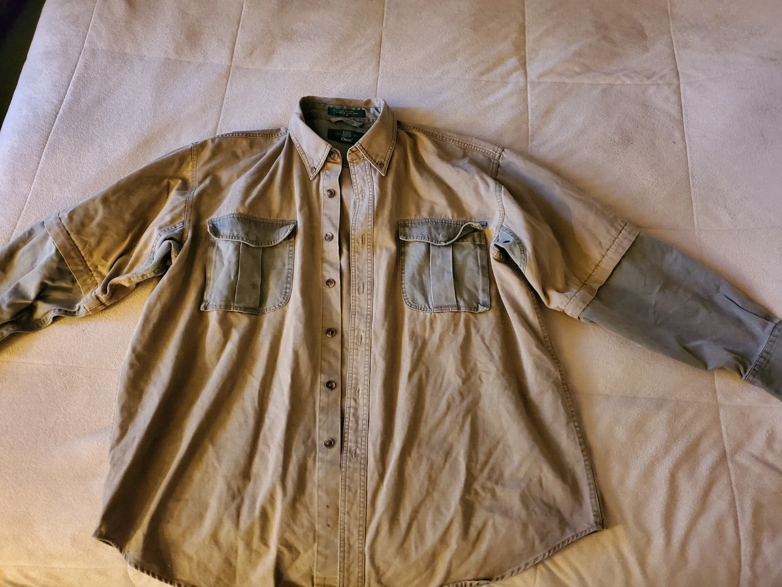 Orvis Field Jacket Hunting/Fishing Size XL & Sleeveless Reversable Vest Orange/B