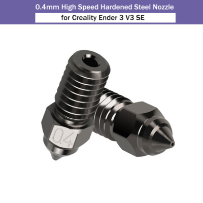 0.4mm/1.75mm Hardened Steel Nozzle For Creality Ender 3 V3 SE 3D Printer Nozzle