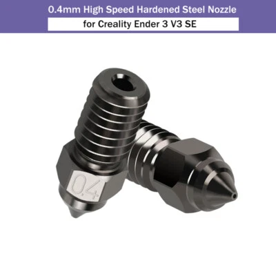 MARKENLOS Ugello in acciaio temprato 0,4 mm/1,75 mm per stampante 3D Creality Ender 3 V3 SE