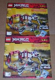 Lot of Lego Ninjago Instruction Manuals For 4 Sets 2520, 70736, 9450, 70728