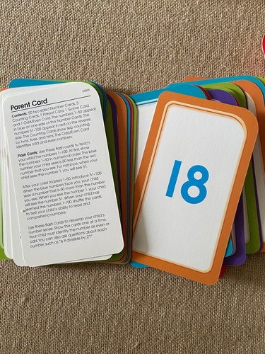 School Zone Numbers 1- 100 Flash Cards Ages 4 - Up Early Learning USA - Picture 4 of 5