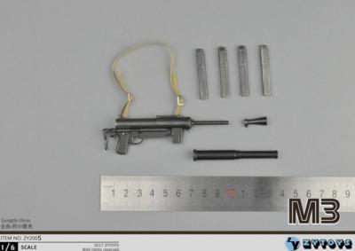 1/6 Scale M3 Submachine Gun World War II US Army Toys Weapon