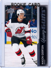 MASON GEERTSEN 2021-22 UPPER DECK UD YOUNG GUNS YG ROOKIE CARD #470 SP RC