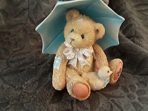 Cherished Teddies Birthday Bear April #914789 - Alan - Showers Of Friendship | eBay