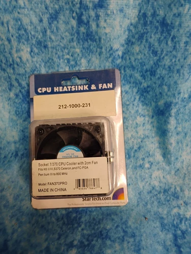 STARTECH CPU Heatsink & Fan, Socket 7/370 CPU Cooler, Pentium lll to 800 MHz