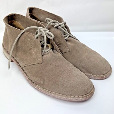 Vince Suede Chukka Boots Mens 10 Lace Up Beige Minimalist Luxury Casual Shoes Amazon.com | Vince Men main image 4