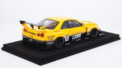1/18 LB-ER34 SKYLINE White/Yellow