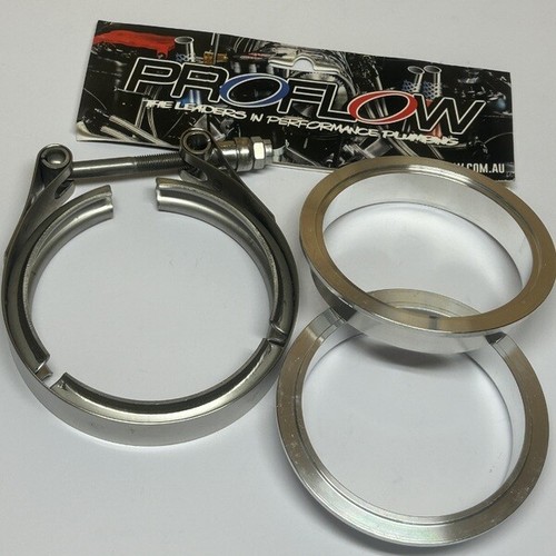 Proflow PFETVA40 4.0" 102mm V-Band SS clamp + Aluminium collars - Picture 2 of 2