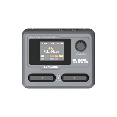 SONICAKE Pocket Master Gitarre Modellierung IR Gehäuse Effekte Pedal GREY DE