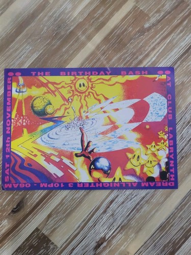 Dream All-nighter Club Labrynth London 1994 Rave Flyer A5 The Birthday ...