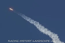 2019 8x10 PHOTO SPACE X ROCKET CAPE KENNEDY FALCON 9 CRS-18 ISS DRAGON PAD 40 5