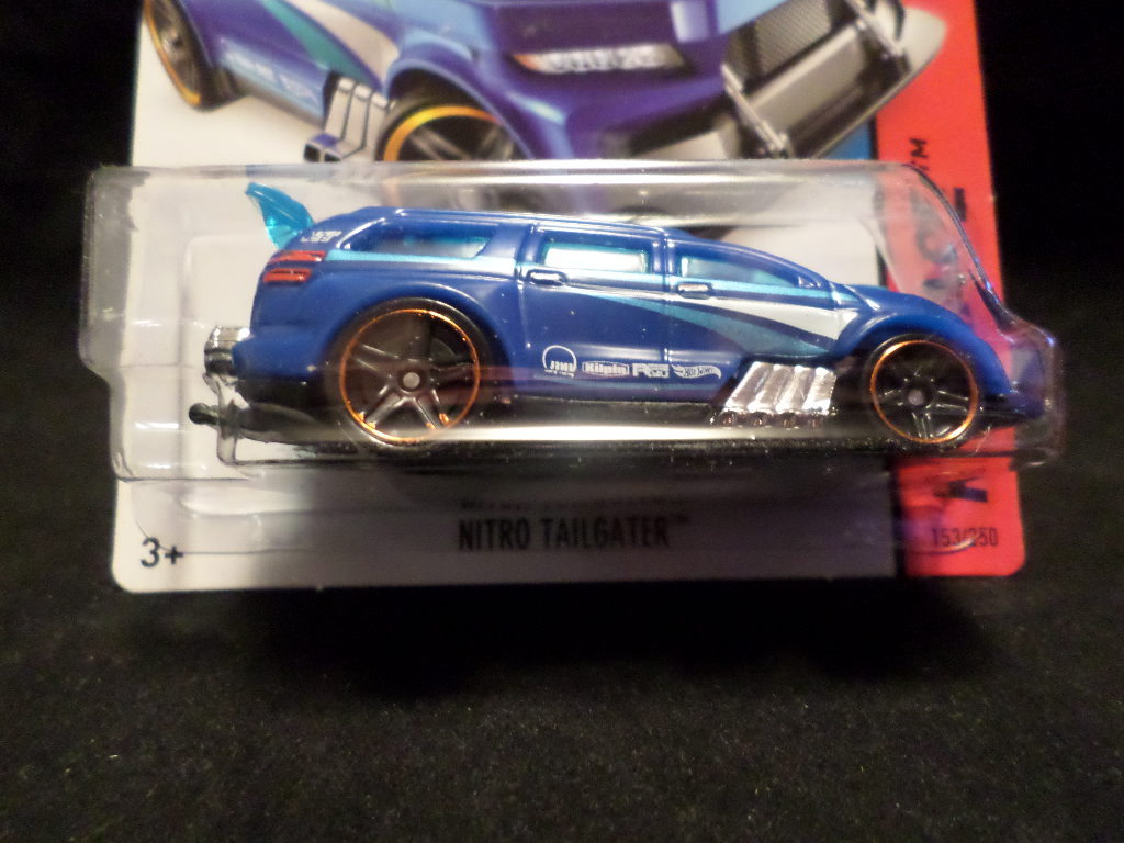HW HOT WHEELS 2015 HW RACE #153/250 NITRO TAILGATER HOTWHEELS BLUE VHTF