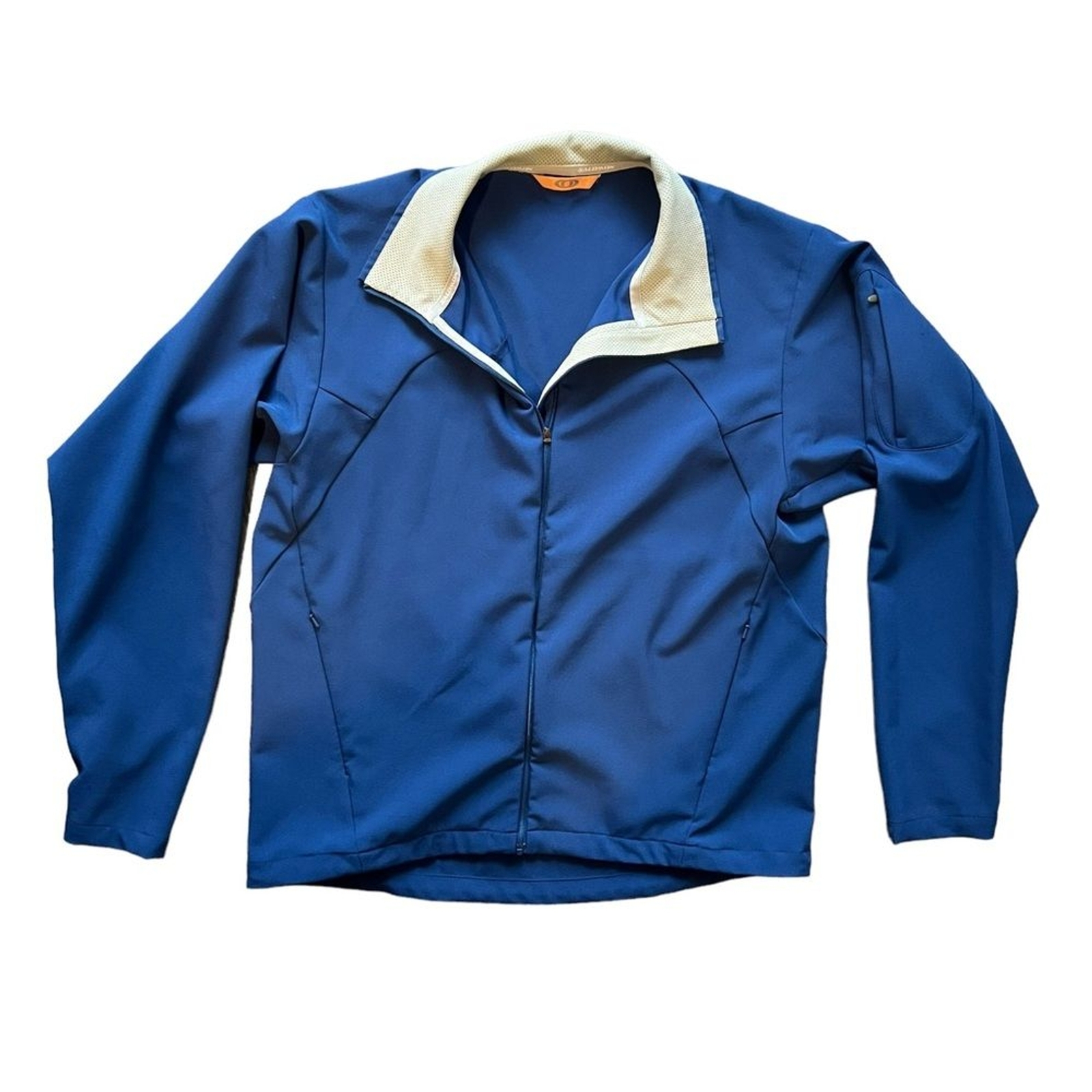 Salomon giacca blu con zip uomo taglia media