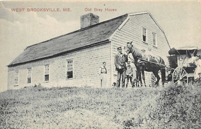# A1796   WEST  BROOKSVILLE,  ME.   POSTCARD,  BRAY HOUSE