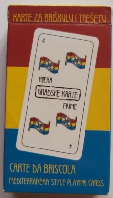 Briscola Gradske Karte Souvenir River 40FIU Collection Playing Card Deck