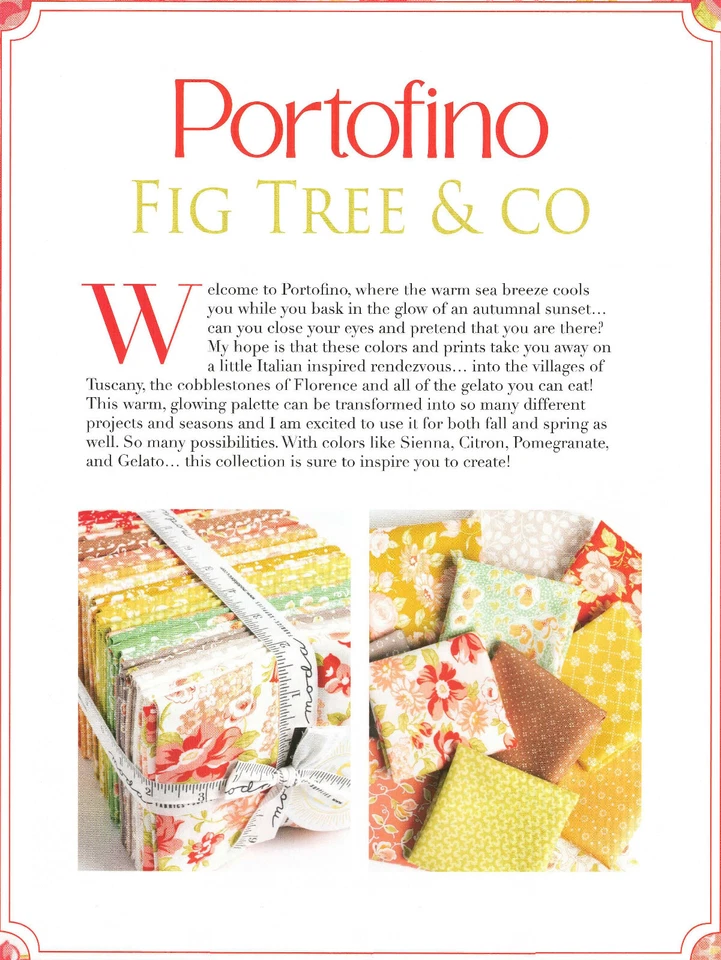 Portofino Moda Charm Pack 42 100% Cotton 5" Precut Fabric Squares - Image 3 of 4