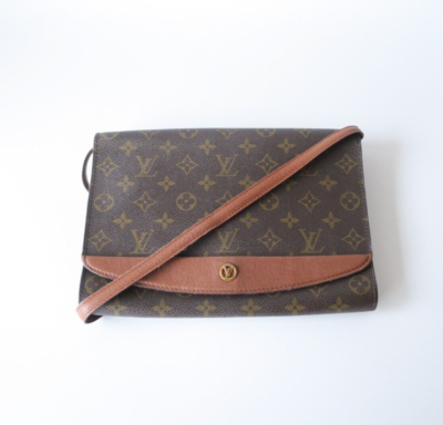 Authentic Louis Vuitton Monogram Bordeaux 2way Shoulder Clutch Bag 