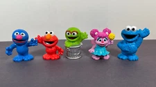 Sesame Street Workshop Figure LOT 2013 Hasbro Elmo Grouch Grover Cookie Monster